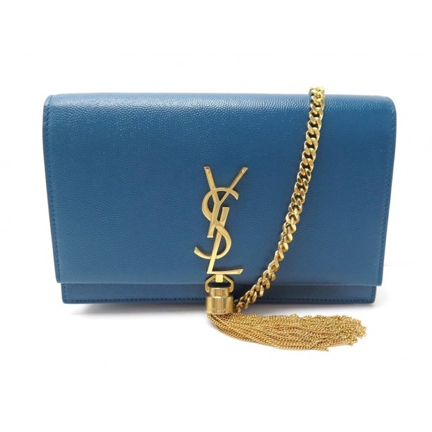 NEUF SAC POCHETTE SAINT LAURENT 695111 KATE WALLET CHAIN BANDOULIERE WOC 1250€