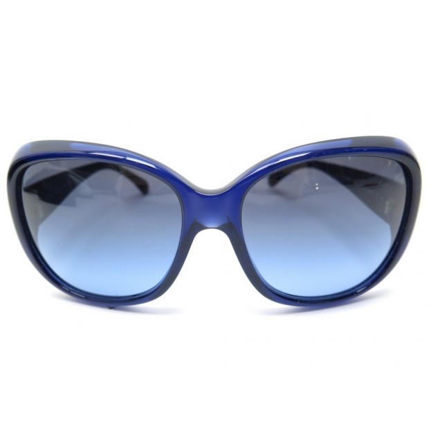 NEUF LUNETTES DE SOLEIL CHANEL CAMELIA 5248 PLASTIQUE BLEU NEW SUNGLASSES 420€