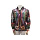 CHEMISE BLOUSE HERMES FOULARD FEUX D'ARTIFICE 38 M SOIE MULTICOLORE SHIRT 1650€