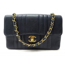 SAC A MAIN CHANEL TIMELESS CUIR CAVIAR VERTICAL BLEU MARINE PURSE HAND BAG 9300€