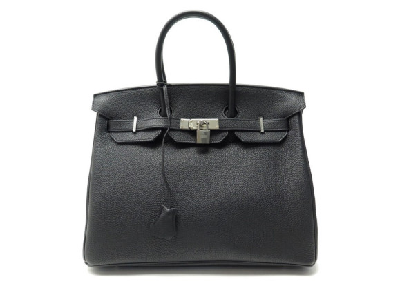 sac a main hermes birkin 35 en cuir togo acier