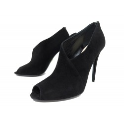 CHAUSSURES PRADA ESCARPINS CAPRA CAMOSCIO 40 DAIM SUEDE NOIR PUMPS 890€