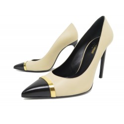 NEUF CHAUSSURES YVES SAINT LAURENT 320193 BEIGE 40 ESCARPINS NEW PUMPS 700€