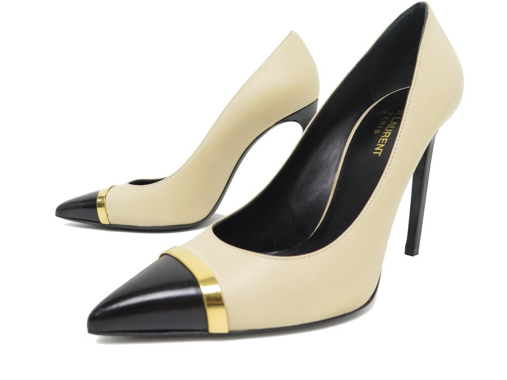 chaussures yves saint laurent 320193 beige 40