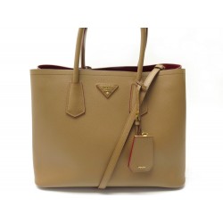 SAC A MAIN PRADA SHOPPING DOUBLE B2756T EN CUIR SAFFIANO BANDOULIERE BAG 3500€