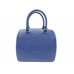 NEUF SAC A MAIN LOUIS VUITTON PONT NEUF PM CUIR BLEU EPI PURSE HAND BAG 1400€