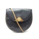 VINTAGE SAC A MAIN CHRISTIAN DIOR BESACE EN CUIR GRAINE NOIR BANDOULIERE CLUTCH