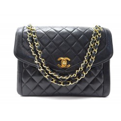 VINTAGE SAC A MAIN CHANEL CLASSIQUE TIMELESS CUIR MATELASSE NOIR HAND BAG 9700€