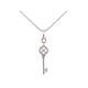 COLLIER PENDENTIF TIFFANY & CO CLE ROSACE PLATINE DIAMANTS PLATINUM KEY PENDANT