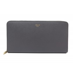 NEUF GRAND PORTEFEUILLE CELINE 10B553BEL VEAU GRAINE GALET + BOITE WALLET 545€