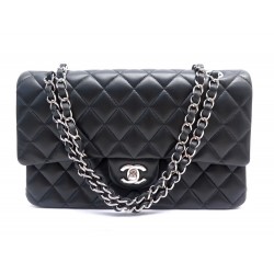 NEUF SAC A MAIN CHANEL A01112 TIMELESS CLASSIQUE MEDIUM CUIR NOIR HAND BAG 9700€