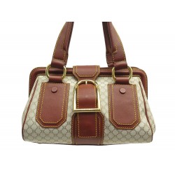 SAC A MAIN CELINE EN TOILE TRIOMPHE ET CUIR PURSE CANVAS LEATHER HAND BAG 2800€