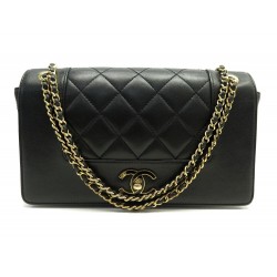 SAC A MAIN CHANEL MADEMOISELLE VINTAGE MEDIUM FLAP BAG BANDOULIERE HANDBAG 6000€