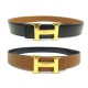 CEINTURE HERMES BOUCLE H 32MM TAILLE 78 CUIR REVERSIBLE BOX & TOGO BELT 715€