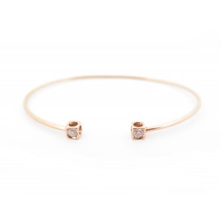 BRACELET DINH VAN 308215 LE CUBE DIAMANT PM 16 CM EN OR ROSE 18K 0.14CT 2200€