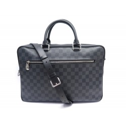 NEUF SACOCHE LOUIS VUITTON PORTE-DOCUMENTS BUSINESS MM DAMIER GRAPHITE BAG 2100€