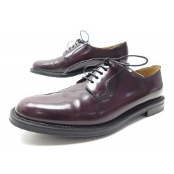 CHAUSSURES CHURCH'S DERBY CINDY R 8479102 39 EN CUIR GLACE BORDEAUX SHOES 870€