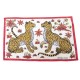 TAPIS DE PLAGE HERMES LEOPARDS H101015M32 DRAP DE BAIN EN COTON BEACH MAT 565€