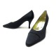 NEUF CHAUSSURES ESCARPINS CHANEL STRASS NOIRS 36.5 SATIN BLACK NEW PUMPS 1400€