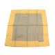 FOULARD GAVROCHE HERMES POCHETTE 45 CARRE SOIE JAUNE YELLOW SILK SCARF 210€