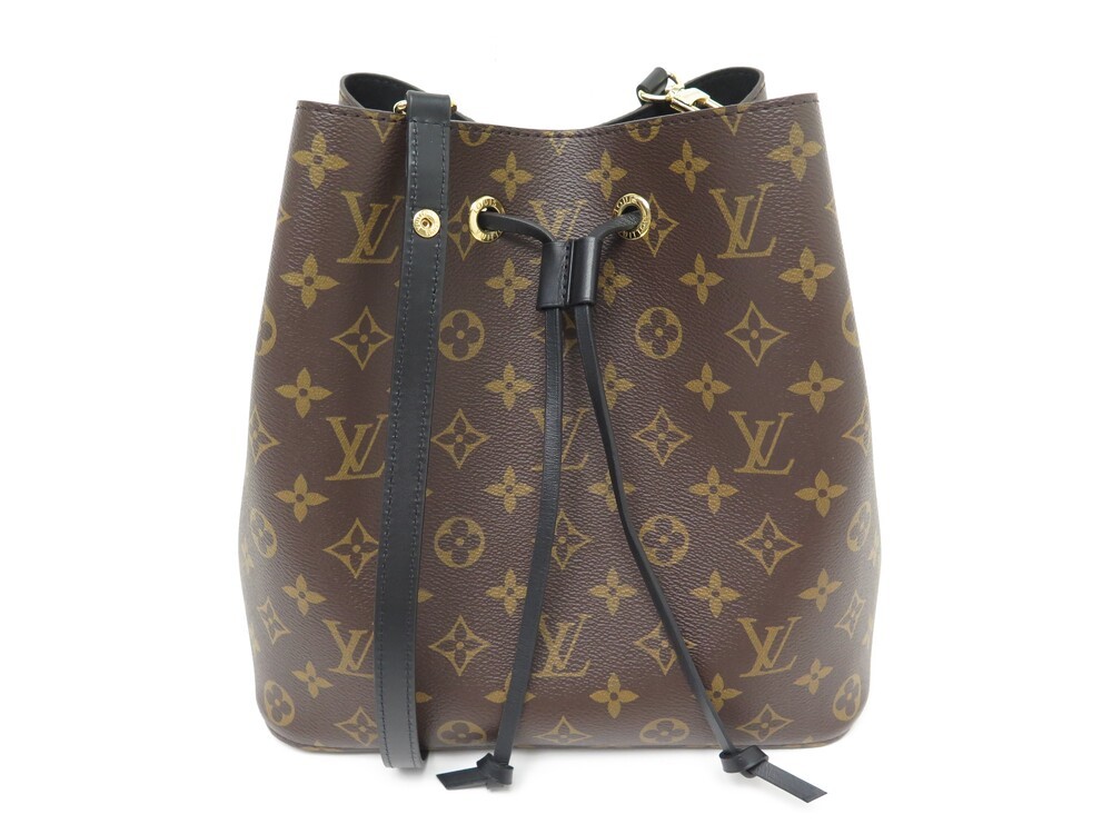 LOUIS VUITTON Monogram Neonoe MM Black | FASHIONPHILE