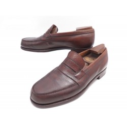 CHAUSSURES JM WESTON 180 MOCASSINS 6.5B 40.5 FIN CUIR MARRON + EMBAUCHOIRS 850€