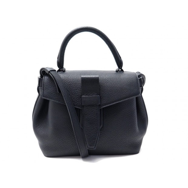 NEUF SAC A MAIN LANCEL CHARLIE PM A08370 BANDOULIERE CUIR NOIR HAND BAG 995€