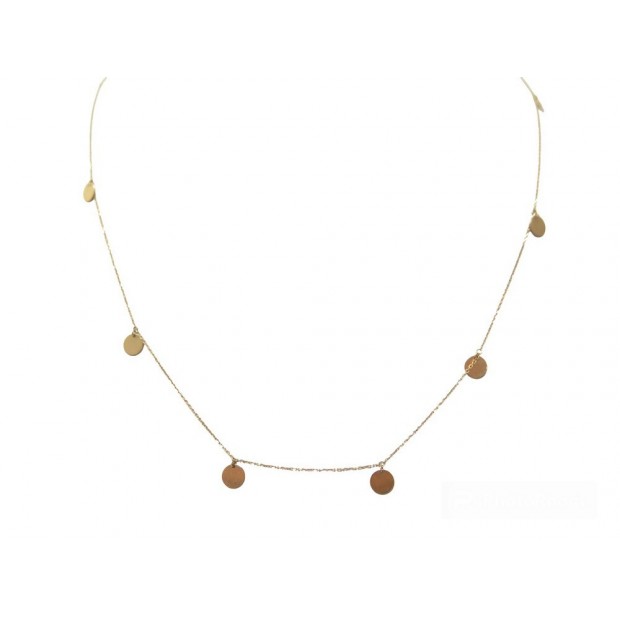 NEUF COLLIER VANRYCKE MARRAKECH GM2R0-01 48 A 50 CM EN OR ROSE 18K NECKLACE 720€