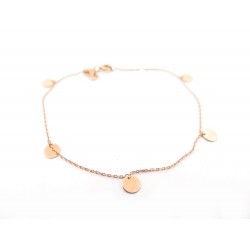 NEUF BRACELET VANRYCKE MARRAKECH 16 A 17 CM EN OR ROSE 18K PINK GOLD JEWEL 590€