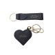 NEUF LOT 2 PORTE-CLES SMYTHON EN CUIR GRAINE NOIR BLACK LEATHER KEY HOLDER BAG