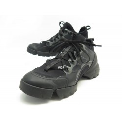CHAUSSURES BASKETS DIOR D-CONNECT KCK222NGG 40 TISSU NOIR CANVAS SNEAKERS 890€
