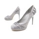 NEUF CHAUSSURES CHRISTIAN DIOR KARENINE 39.5 ESCARPINS DAIM ARGENTE SHOES 620€