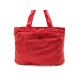 NEUF SAC A MAIN PRADA SHOPPING B1562 EN TOILE ROUGE NEW RED CANVAS HAND BAG 750€