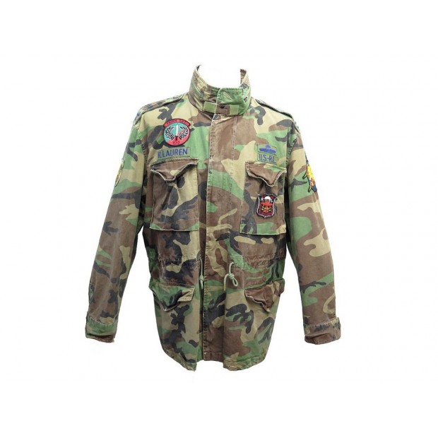 NEUF VESTE RALPH LAUREN MILITAIRE TRINH 122 CAMOUFLAGE 446115 XXL 52 JACKET 449€