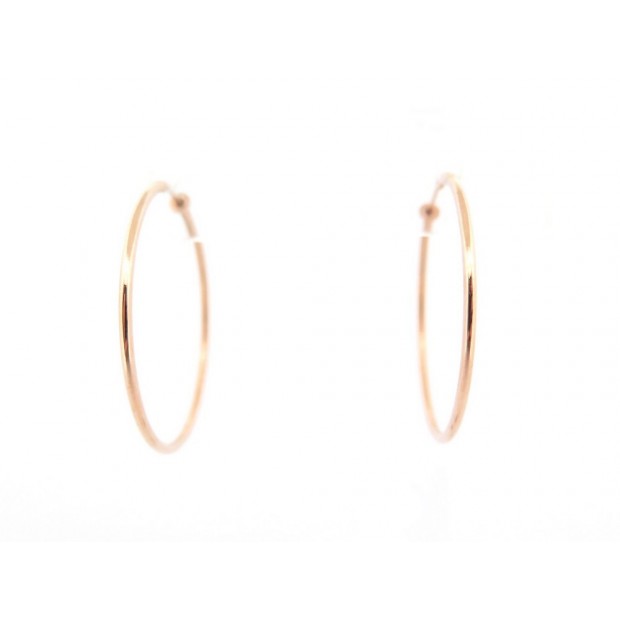 BOUCLES D OREILLES VANRYCKE CREOLES MARGHERITA EN OR ROSE 18K EARRINGS 670€