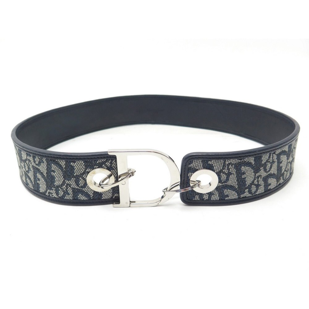 ceinture christian dior 85 cm en cuir toile oblique