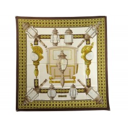 VINTAGE FOULARD HERMES FEUX DE ROUTE CARRE 90 CM LATHAM EN SOIE SILK SCARF 460€