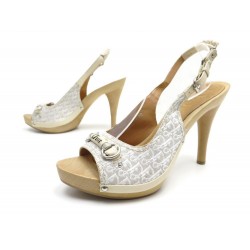 NEUF CHAUSSURES CHRISTIAN DIOR MY DIOR JAV79769 39.5 SANDALES TOILE SHOES 750€