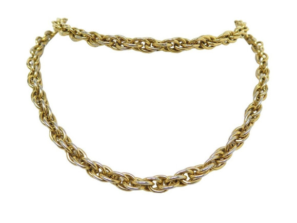 collier ceinture chanel chaine logo cc 83 cm