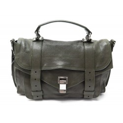 SAC A MAIN PROENZA SCHOULER PS1 EN CUIR KAKI KHAKI LEATHER PURSE HAND BAG 1720€