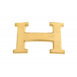 BOUCLE DE CEINTURE HERMES H CONSTANCE 32MM EN METAL DORE GOLDEN BUCKLE BELT
