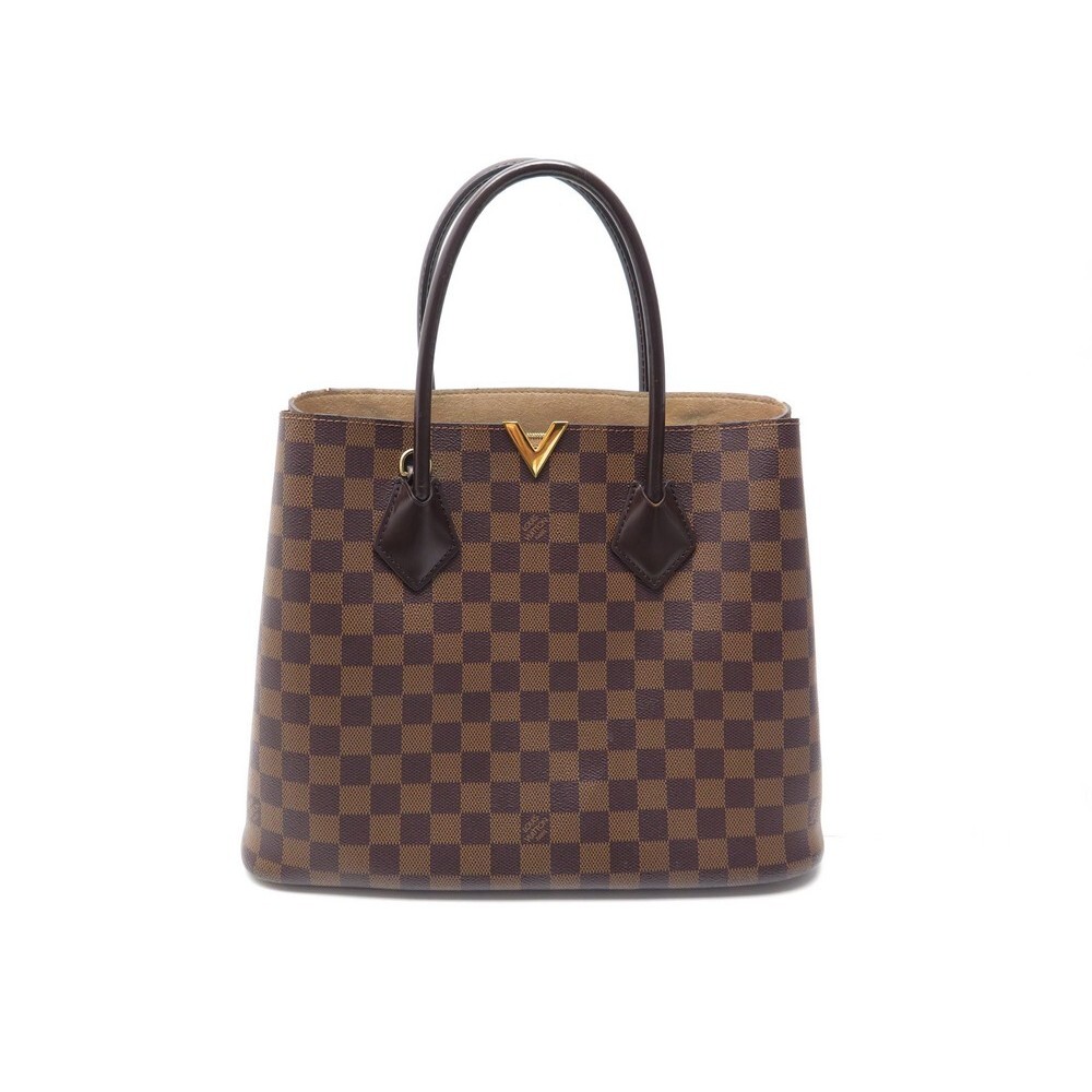 Louis Vuitton Kensington Damier Ebene Tote Bag Brown