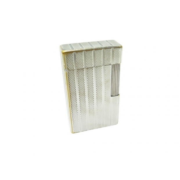 VINTAGE BRIQUET ST DUPONT LIGNE 1 PM VERTICAL ET GRAIN D'OR ARGENT LIGHTER 975€