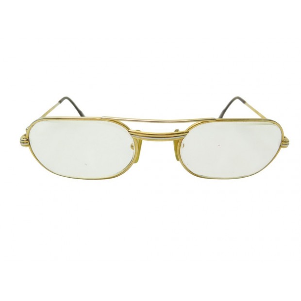 VINTAGE MONTURE DE LUNETTES MUST DE CARTIER TRINITY ELTON JOHN 80 GLASSES 890€