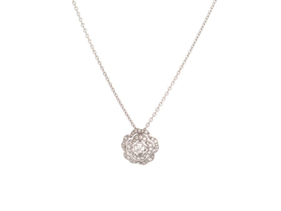 collier chanel bouton de camelia j12071 en or