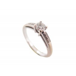 BAGUE MAUBOUSSIN TU ES LE SEL DE MA VIE T55 EN OR BLANC ET DIAMANTS RING 1440€