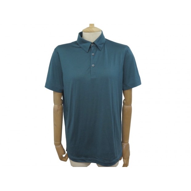 NEUF POLO LORO PIANA THE GIFT OF KINGS FAF66905703 S 44 BLEU CANARD SHIRT 1950€