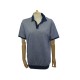 NEUF POLO LORO PIANA TSHIRT OXFORD FAI9950 S 44 BLEU NEW BLUE TOP SHIRT 650€