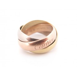 BAGUE CARTIER TRINITY GM 3 ORS B4052800 50 EN OR 18K + BOITE GOLD RING 2820€