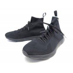 NEUF CHAUSSURES DIOR HOMME SNEAKERS B21 SOCKS 43.5 NOIR BLACK NEW SHOES 635€